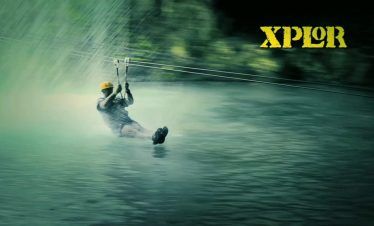 tirolesa de xplor en acuatizaje