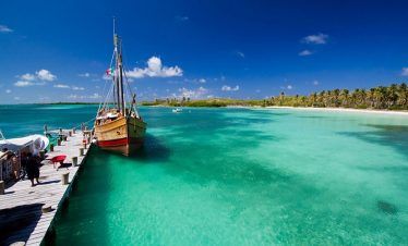 embarcadero en tour a Isla Contoy