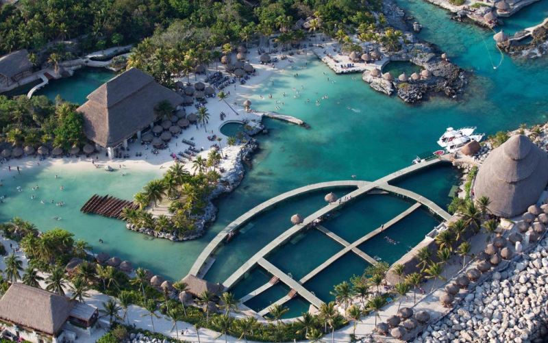 parque xcaret caleta para realizar snorkel