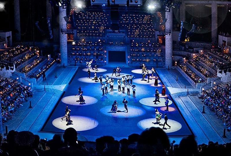 show nocturno xcaret México espectacular