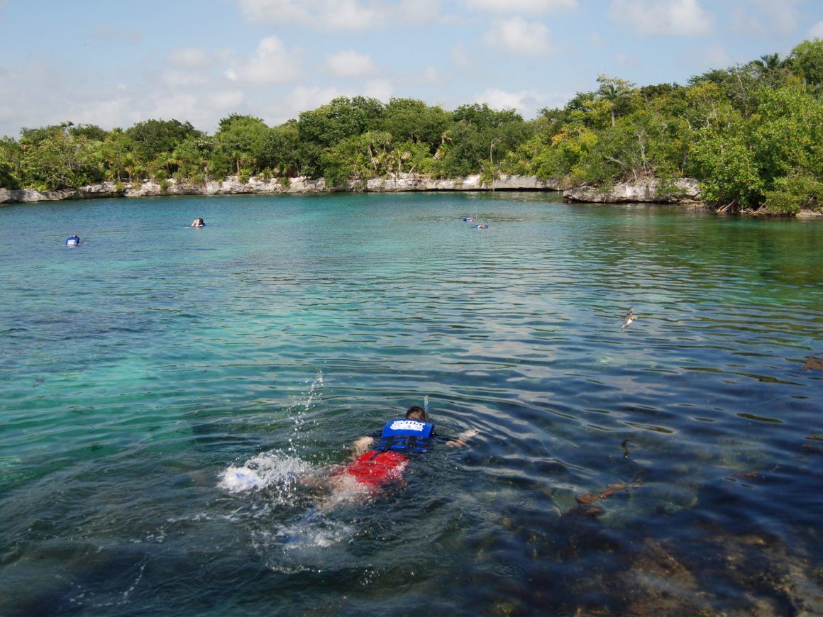 snorkel en el parque xel ha todo incluido