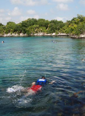 snorkel en el parque xel ha todo incluido