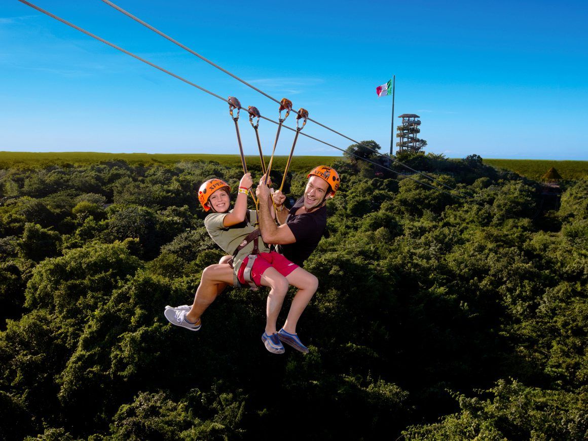 tirolesas en parque xplor todo incluido