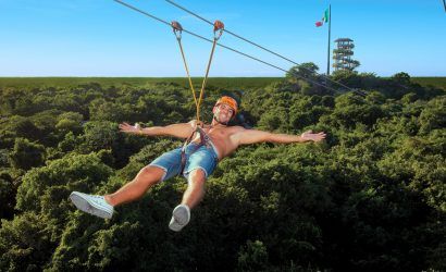 hacer tirolesas en parque xplor Riviera Maya
