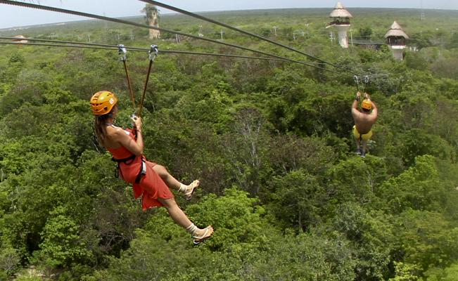 zip lines in xplor park