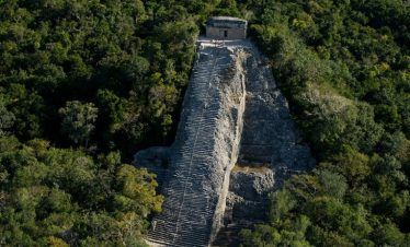 pirámide principal en Cobá