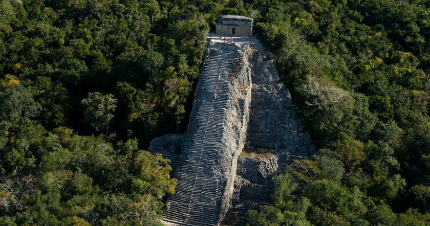 pirámide principal en Cobá