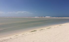 Las Coloradas en Yucatán cerca de salinera